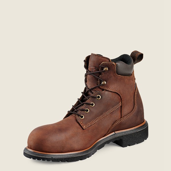 Red Wing Safety Boots Mens Brown - Dynaforce® - 6-inch Waterproof Toe - 5937086-PM